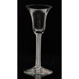 An 18th Century drinking glass circa 1960,