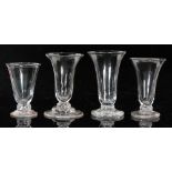A collection of four 18th Century jelly glasses all circa 1760,