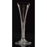 An 18th Century two piece drinking glass circa 1750,