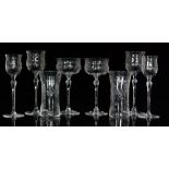 A collection of early 20th Century Stuart & Sons table glasses,