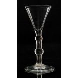 An 18th Century drinking glass circa 1725,