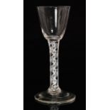 An 18th Century drinking glass circa 1760,