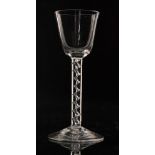 An 18th Century drinking glass circa 1750,