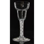 An 18th Century drinking glass circa 1765,