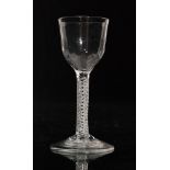 An 18th Century drinking glass circa 1760,