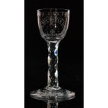 An 18th Century drinking glass circa 1780,