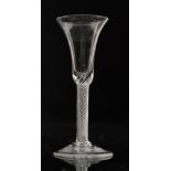 An 18th Century drinking glass circa 1755,