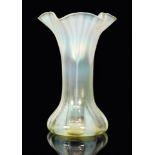 An early 20th Century straw opal vase, possibly John Walsh Walsh,