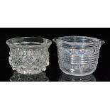 A late Regency clear crystal glass rinser circa 1820,