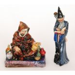 Two Royal Doulton figures comprising The Potter HN1493 and The Wizard HN2877 (2)