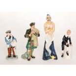 Four Royal Doulton figures comprising Little Lord Fauntleroy HN2972, Old Ben HN3190,