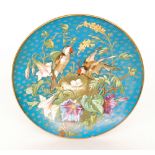 A late 19th Century cabinet plate, possibly French,