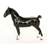 A Beswick Hackney horse Champion Black Magic model 1361, circle mark,