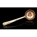 A late 18th Century Worcester Earl of Dalhouise pattern sauce ladle,