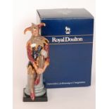 A boxed Royal Doulton figure 'Jester' HN2016