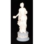 A boxed contemporary Wedgwood Dancing Hours jasper ware figure entitled Floral Posy,