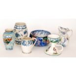 Six assorted 1920s and 1930s wares decorated in designs by Frederick and Charlotte Rhead to include