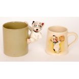 Two Dennis China Works 'Bonzo' mugs,