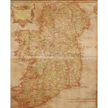 ROBERT MORDEN ( CIRCA 1695) - The Kingdom of Ireland, hand coloured engraving,