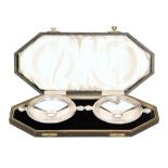 A pair of Art Deco hallmarked silver sweetmeat dishes,