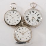 A hallmarked silver full hunter key wind pocket watch for the Turkish market, London 1873, with a J.