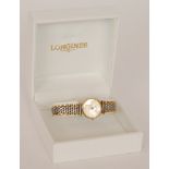 A modern lady's gold tone La Grande Classique de Longines quartz wristwatch L4 135 Z,