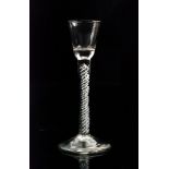 An 18th Century cordial glass circa 1750,