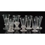 A collection of 19th Century and later jelly glasses to include moulded,