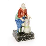 A large early 19th Century Staffordshire pearl ware Enoch Wood type portrait figure of John Milton,