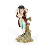 An early 19th Century Staffordshire pearlware figure modelled as The Lost Sheep, after Enoch Wood,