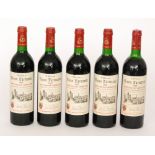 Five bottles of Chateau Vieux Larmande Saint-Emilion Grand Cru 1988 (5)