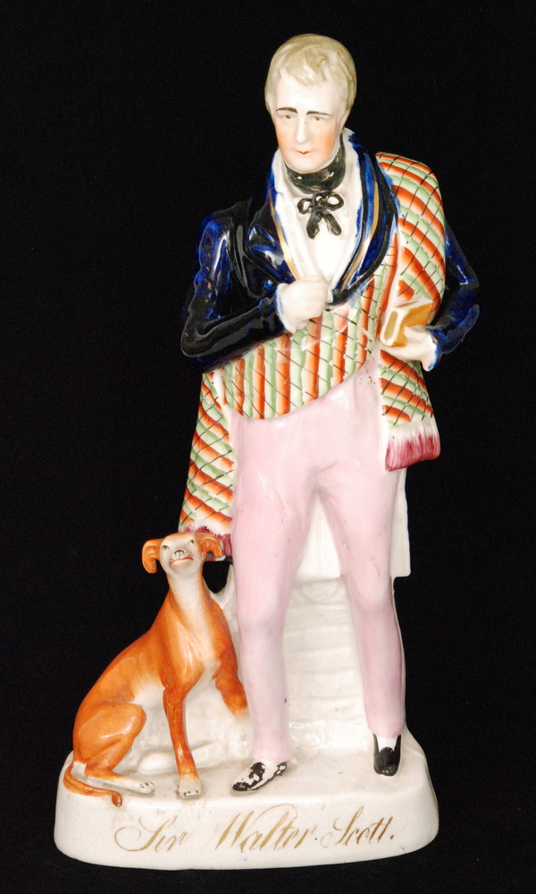 Two 19th Century Staffordshire portrait figures, - Image 3 of 3