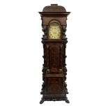 A 19th Century longcase clock of large proportions,