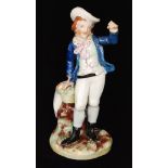 A 19th Century Staffordshire figure modelled as the 'Sailor's Farewell',