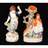 Two 19th Century Staffordshire figures,