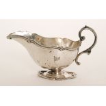 An early 20th Century plated sauce boat from the White Star line RMS Olympic sister ship to the