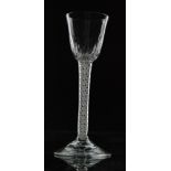 An 18th Century drinking glass circa 1765,