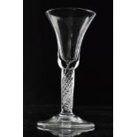 An 18th Century drinking glass circa 1750,