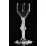 An 18th Century drinking glass circa 1765,