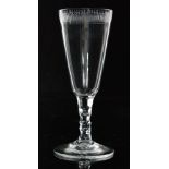 An 18th Century ale glass circa 1785,