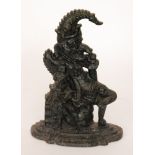 A 19th Century cast iron Mr Punch door stop