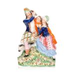 A 19th Century Staffordshire figural group modelled as the 'MacDonald's of Glencoe',