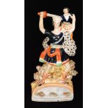 A 19th Century Staffordshire theatrical figure modelled as Charles Kean as Rolla (from the