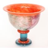 Kjell Engman - Kosta Boda - A large Can Can glass pedestal bowl,