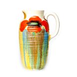 Clarice Cliff - Delecia Poppy - A Greek shaped jug circa 1932,