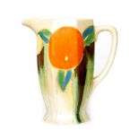 Clarice Cliff - Delecia Citrus - A large Athens shape jug circa 1932,