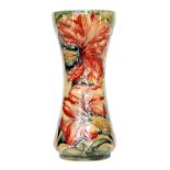 William Moorcroft - Liberty & Co - A Spanish pattern vase of waisted form decorated with tubelined