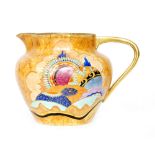 Carlton Ware - A 1930s Art Deco jug decorated in the Awakening pattern with stylised flowers and