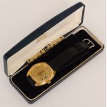 Garrard - A gold plated gentleman's wrist watch,