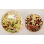Linthorpe Pottery - Two shallow dishes,